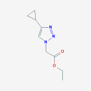 molecular formula C9H13N3O2 B8716417 Ethyl2-(4-cyclopropyl-1H-1,2,3-triazol-1-yl)acetate 