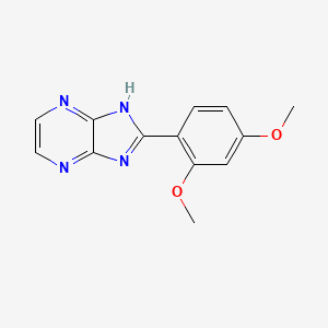2-(2,4-Dimethoxyphenyl)-1H-imidazo[4,5-b]pyrazine