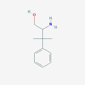 molecular formula C11H17NO B8716660 2-amino-3-methyl-3-phenylbutan-1-ol 