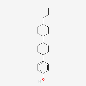 molecular formula C21H32O B8716738 Phenol, 4-(4'-propyl[1,1'-bicyclohexyl]-4-yl)- CAS No. 498531-56-9