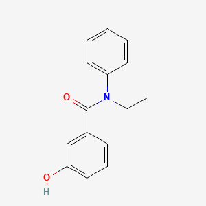 molecular formula C15H15NO2 B8716759 N-ethyl-3-hydroxy-N-phenylbenzamide 