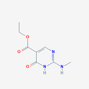 molecular formula C8H11N3O3 B8716797 ethyl 2-(methylamino)-6-oxo-1,6-dihydropyrimidine-5-carboxylate 