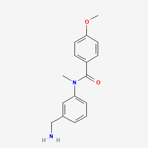 molecular formula C16H18N2O2 B8716830 N-(3-(aminomethyl)phenyl)-4-methoxy-N-methylbenzamide 