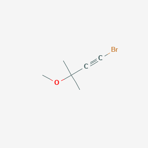 molecular formula C6H9BrO B8716840 1-Butyne, 1-bromo-3-methoxy-3-methyl- CAS No. 71151-43-4