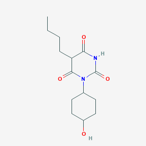 molecular formula C14H22N2O4 B087170 5-Butyl-1-(4-hydroxycyclohexyl)barbituric acid CAS No. 1031-90-9