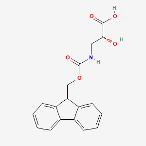 molecular formula C18H17NO5 B8717050 fmoc-(r)-3-amino-2-hydroxypropionicacid 