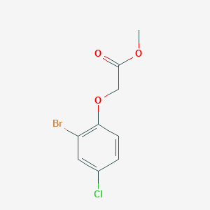 molecular formula C9H8BrClO3 B8717082 Methyl 2-(2-bromo-4-chlorophenoxy)acetate 