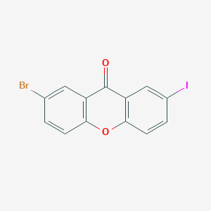 molecular formula C13H6BrIO2 B8717118 2-bromo-7-iodo-9H-Xanthen-9-one 