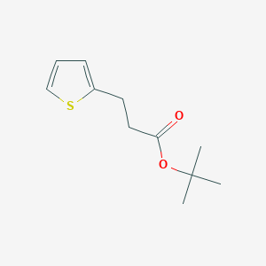 molecular formula C11H16O2S B8717170 Tert-butyl 3-thiophen-2-ylpropanoate 