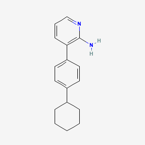 3-(4-Cyclohexylphenyl)pyridin-2-amine