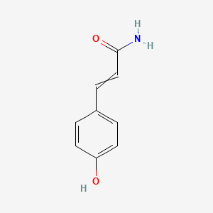 molecular formula C9H9NO2 B8717214 2-Propenamide,3-(4-hydroxyphenyl)-,(2E)- 