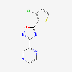 2-[5-(3-Chloro-2-thienyl)-1,2,4-oxadiazol-3-yl]pyrazine