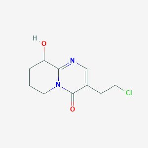 3-(2-Chloroethyl)-9-hydroxy-6,7,8,9-tetrahydropyrido[1,2-a]pyrimidin-4-one