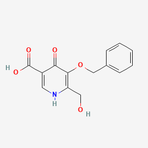 5-(Benzyloxy)-4-hydroxy-6-(hydroxymethyl)nicotinic acid