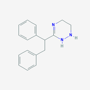 molecular formula C17H19N3 B8717276 3-(1,2-Diphenylethyl)-1,2,5,6-tetrahydro-1,2,4-triazine CAS No. 21038-20-0