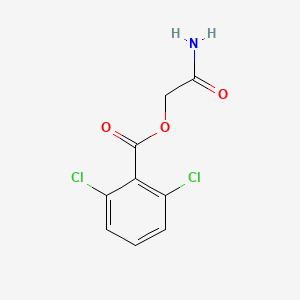 molecular formula C9H7Cl2NO3 B8717307 Carbamoylmethyl 2,6-dichlorobenzoate 