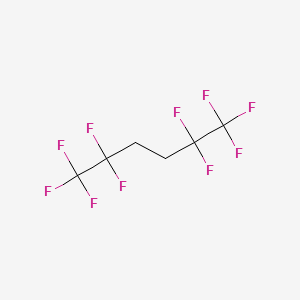 molecular formula C2F5C2H4C2F5<br>C6H4F10 B8717474 1,1,1,2,2,5,5,6,6,6-Decafluorohexane CAS No. 95576-25-3