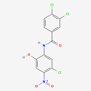 3,4-dichloro-N-(5-chloro-2-hydroxy-4-nitrophenyl)benzamide