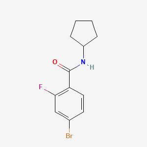 4-bromo-N-cyclopentyl-2-fluorobenzamide