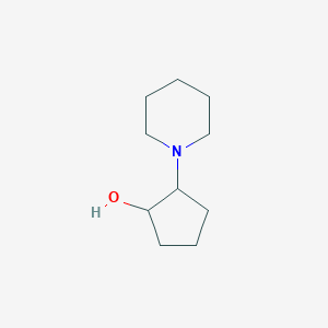 molecular formula C10H19NO B8717561 2-(Piperidin-1-yl)cyclopentan-1-ol CAS No. 652970-68-8