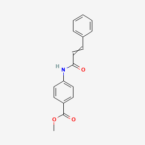 molecular formula C17H15NO3 B8717575 Methyl 4-(3-phenylacryloylamino)benzoate 