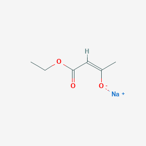 molecular formula C6H9NaO3 B8717643 sodium;(Z)-4-ethoxy-4-oxobut-2-en-2-olate 