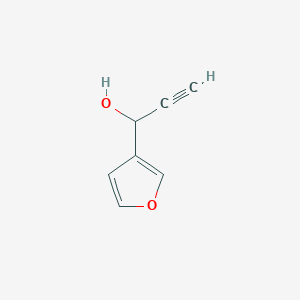 molecular formula C7H6O2 B8717644 1-(3-Furyl)-2-propyn-1-ol 