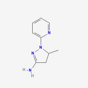 2-(3-Amino-5-methyl-2-pyrazolin-1-yl)pyridine