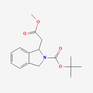 tert-Butyl 1-(2-methoxy-2-oxoethyl)isoindoline-2-carboxylate