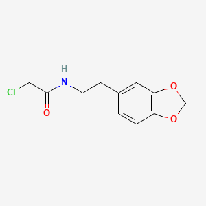 N-(2-(benzo[d][1,3]dioxol-5-yl)ethyl)-2-chloroacetamide