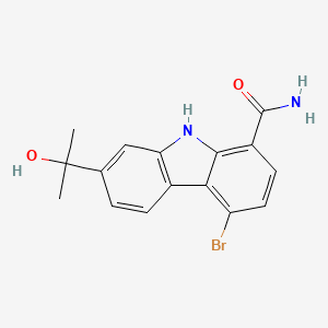 4-bromo-7-(2-hydroxypropan-2-yl)-9H-carbazole-1-carboxamide