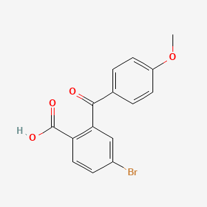 molecular formula C15H11BrO4 B8717719 4-Bromo-2-(4-methoxybenzoyl)benzoic acid 