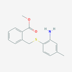 Methyl 2-(((2-amino-4-methylphenyl)thio)methyl)benzoate