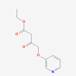 molecular formula C11H13NO4 B8717745 Ethyl 3-oxo-4-[(pyridin-3-yl)oxy]butanoate CAS No. 103417-77-2