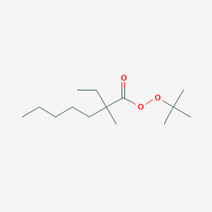 molecular formula C14H28O3 B8717799 Tert-butyl 2-ethyl-2-methylheptaneperoxoate CAS No. 35432-78-1