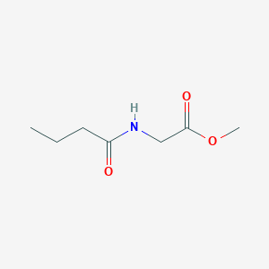 molecular formula C7H13NO3 B8717837 Methyl 2-butanamidoacetate 