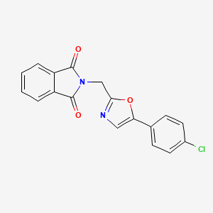 molecular formula C18H11ClN2O3 B8717847 N-[5-(4-chlorophenyl)-2-oxazolyl]methylphthalimide 
