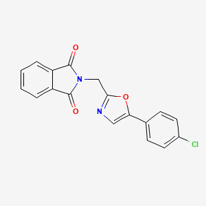 N-[5-(4-chlorophenyl)-2-oxazolyl]methylphthalimide