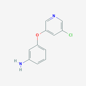 molecular formula C11H9ClN2O B8717877 3-(5-chloropyridin-3-yl)oxyaniline 