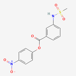 4-Nitrophenyl 3-methanesulfonamidobenzoate