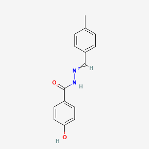 4-hydroxy-N'-[(4-methylphenyl)methylidene]benzohydrazide