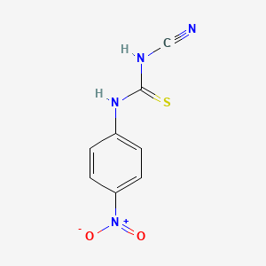 molecular formula C8H6N4O2S B8717948 N-Cyano-N'-(4-nitrophenyl)thiourea CAS No. 127779-17-3