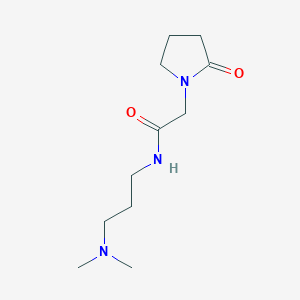 N-[3-(Dimethylamino)propyl]-2-(2-oxopyrrolidin-1-YL)acetamide