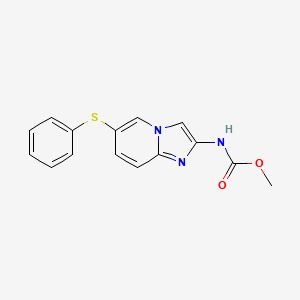 Methyl [6-(phenylsulfanyl)imidazo[1,2-a]pyridin-2-yl]carbamate