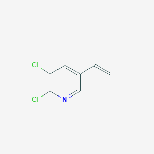 molecular formula C7H5Cl2N B8718093 2,3-Dichloro-5-ethenylpyridine CAS No. 1001193-62-9