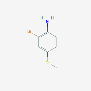 molecular formula C7H8BrNS B8718145 2-Bromo-4-(methylthio)aniline 