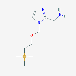 (1-((2-(trimethylsilyl)ethoxy)methyl)-1H-imidazol-2-yl)methanamine