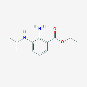 Ethyl 2-amino-3-isopropylamino-benzoate