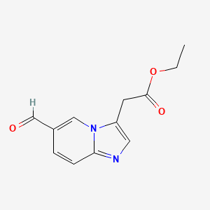 Ethyl 2-(6-formylimidazo[1,2-a]pyridin-3-yl)acetate