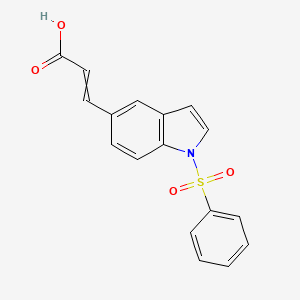 3-(1-Benzenesulfonyl-1H-indol-5yl)-acrylic acid